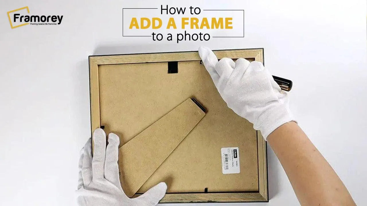 How to add a frame to a photo.