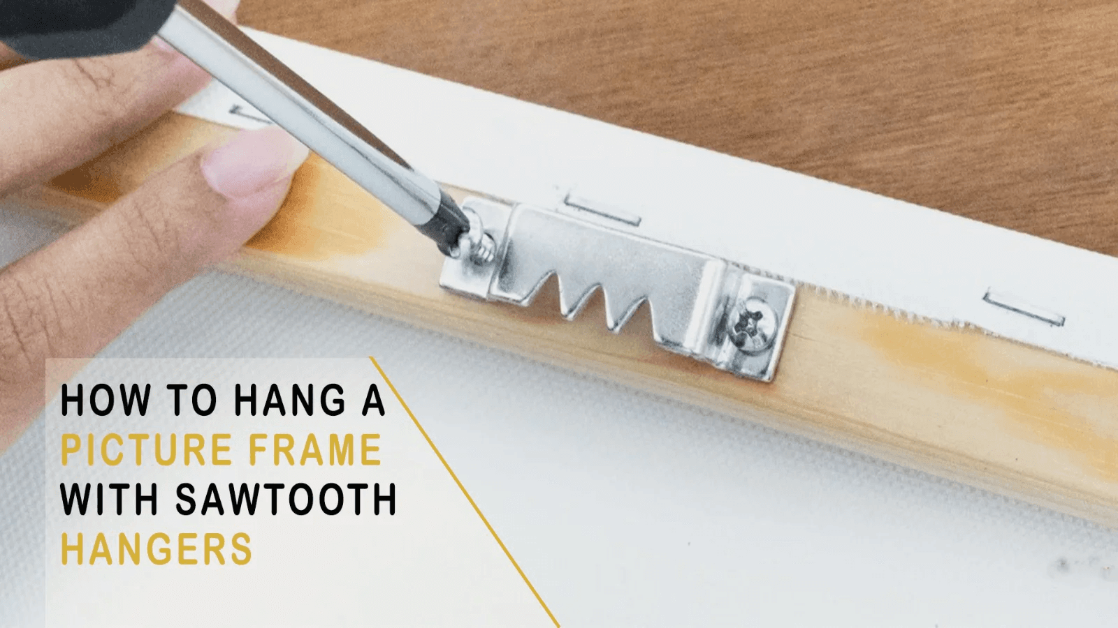 How to Hang a picture frame with Sawtooth Hangers?