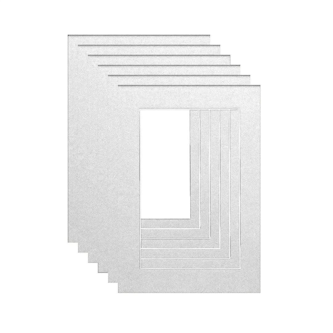 White Color Bevel cut Mounts